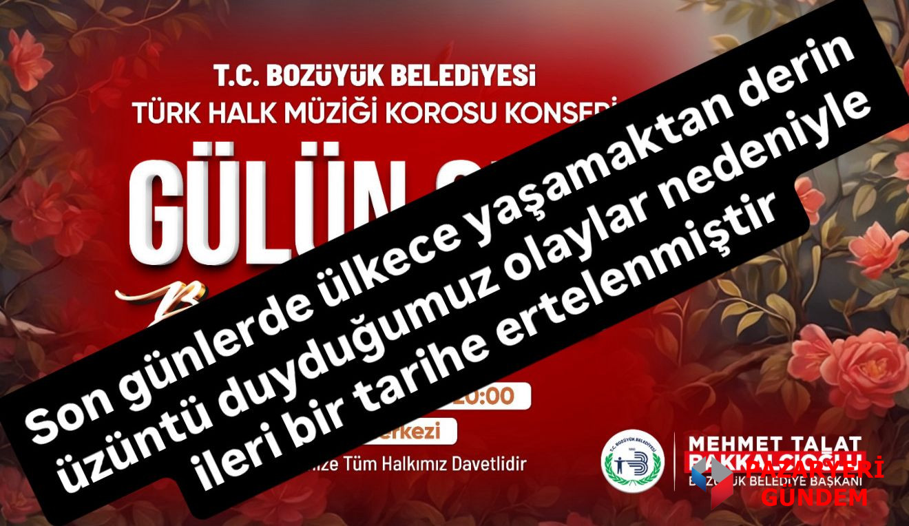 “Gülün Sesi, Bülbülün Türküsü” Konseri Ertelendi