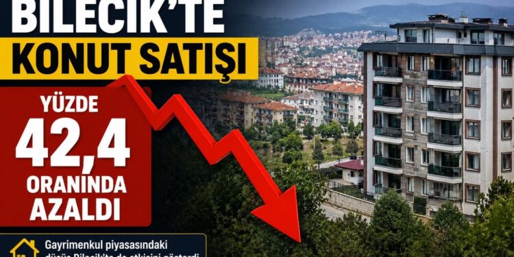 KONUT SATIŞI YÜZDE 42,4 ORANINDA AZALDI