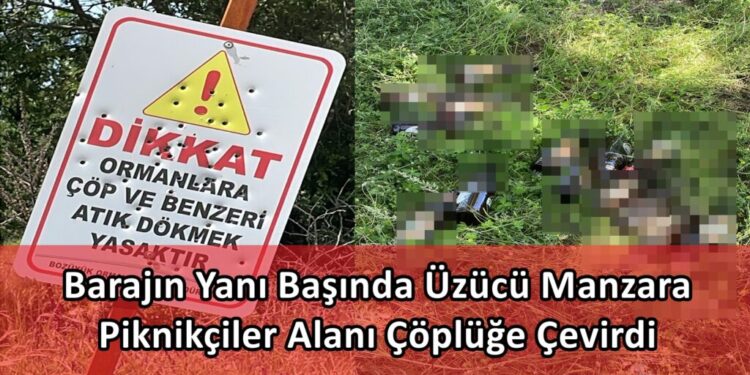 Barajın Yanı Başında Üzücü Manzara: Piknikçiler Alanı Çöplüğe Çevirdi